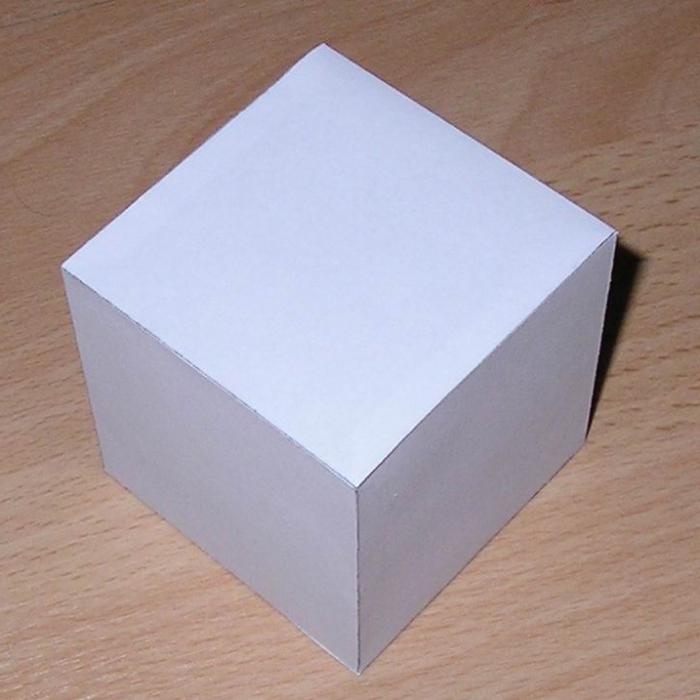 jak zrobić kostkę papieru